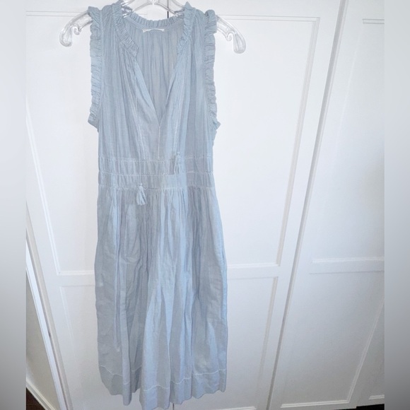 Ulla Johnson Striped Virginie Dress Blue White Maxi Lined Size 2 Women's Coastal - Picture 2 of 16